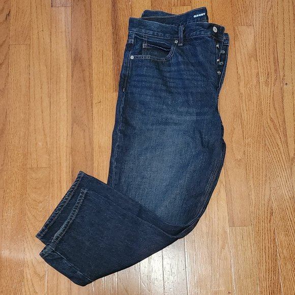 Old Navy High Rise Slouchy Straight Secret Slim Pockets Button fly Size 14 - Picture 8 of 11